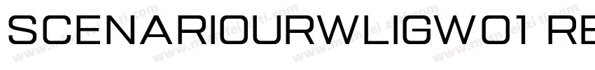 ScenarioURWLigW01 Regular Regular字体转换